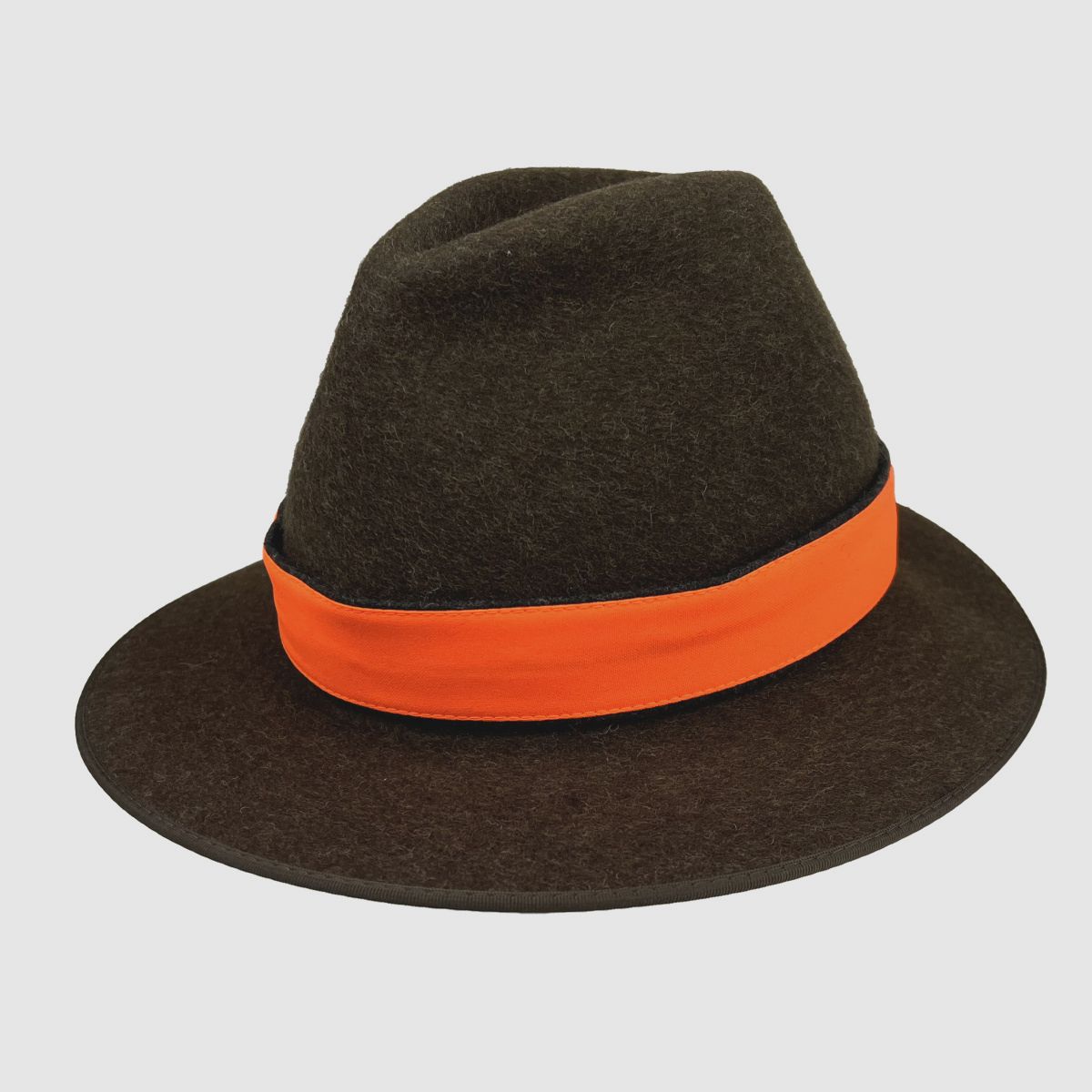CAPPELLO DI CACCIA Lodenhut Graz Marrone con Nastro di Avviso