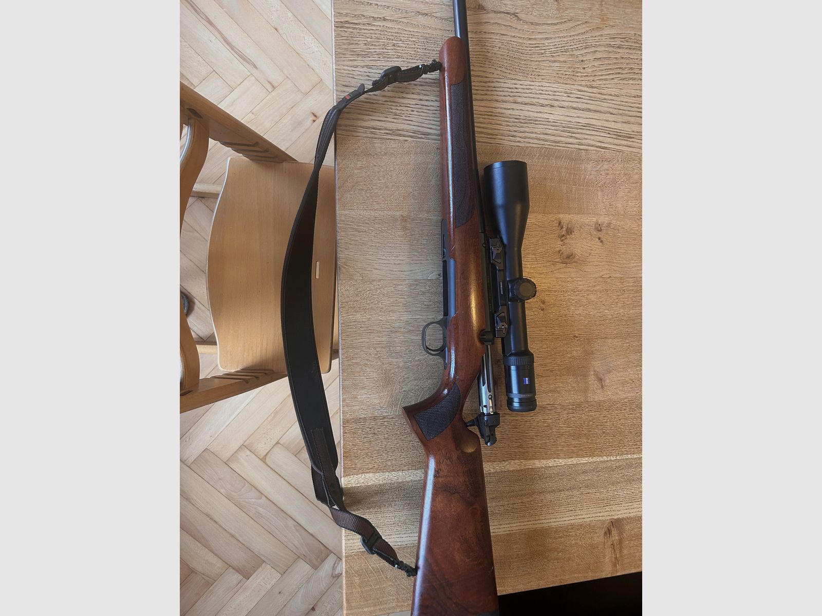 Steel action HS 52cm barrel, Cal.308 win with Zeiss victory Ht 3-12x56 scope, image 1 of 9