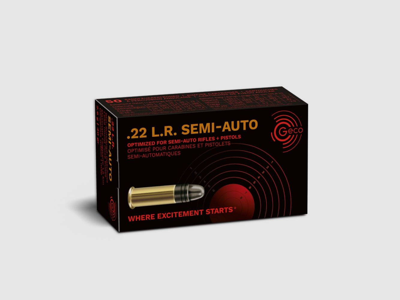 .22LR GECO SEMI-AUTO 40GR