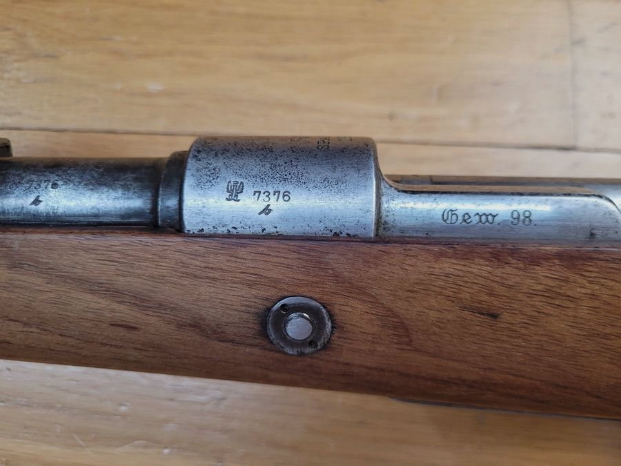 Bon Gewehr 1898 oder G98 – Preußen 1. Weltkrieg – Arsenal Spandau 1910 – Originalkaliber 8 X57 IS – Ikonische Waffe des Ersten Weltkriegs – BE/BE+, Bild 26 von 29