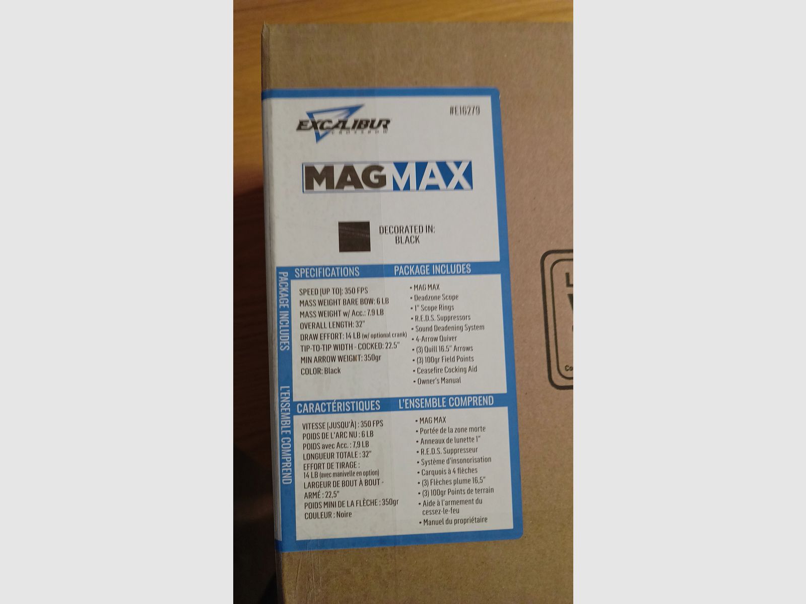 Excalibur Crossbow Mag Max 350, 2 weeks old.