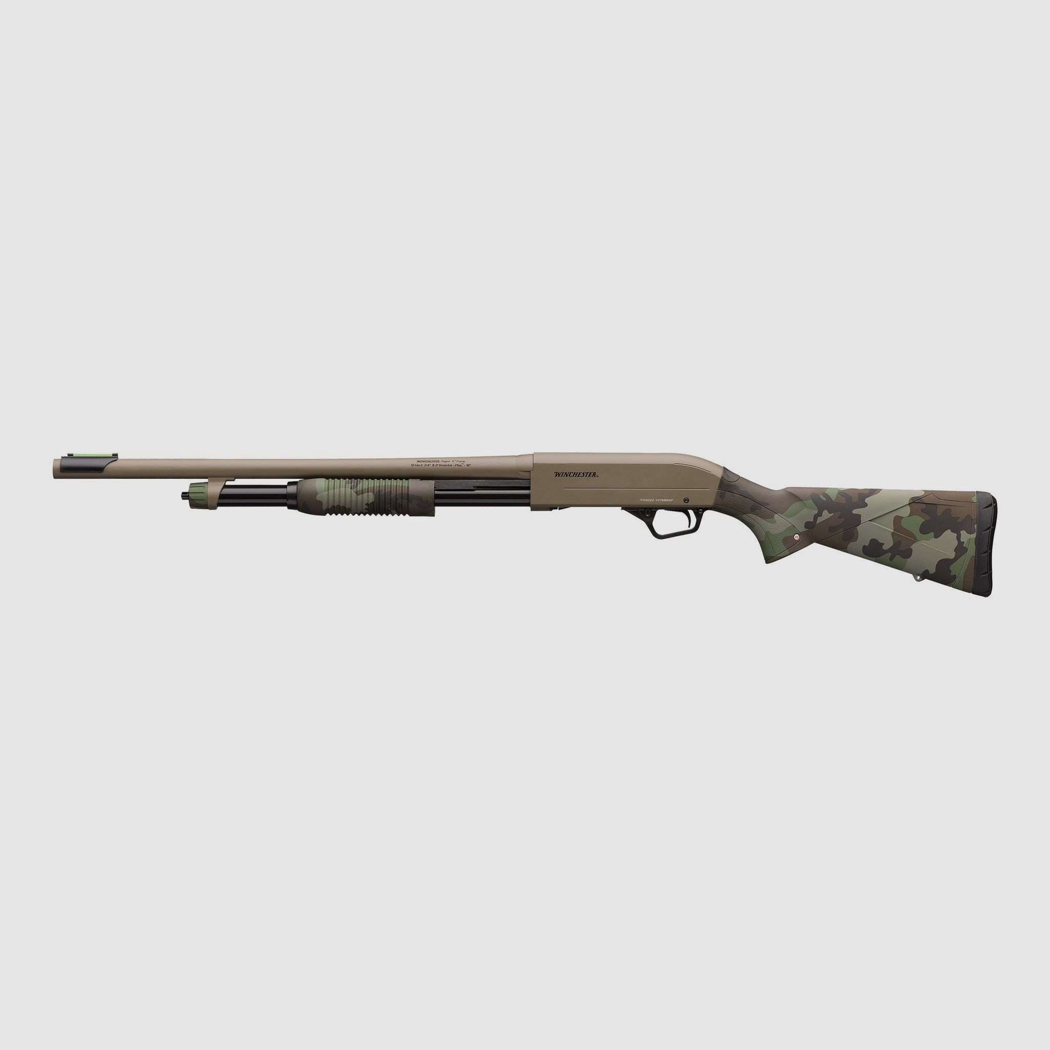 Escopeta de Acción por Bombeo Winchester SXP Woodland FDE Defender 12M, imagen 2 de 5