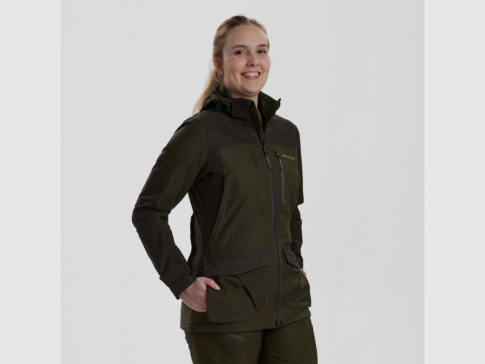 Deerhunter Lady Chasse Jacket Olive Night melange 40