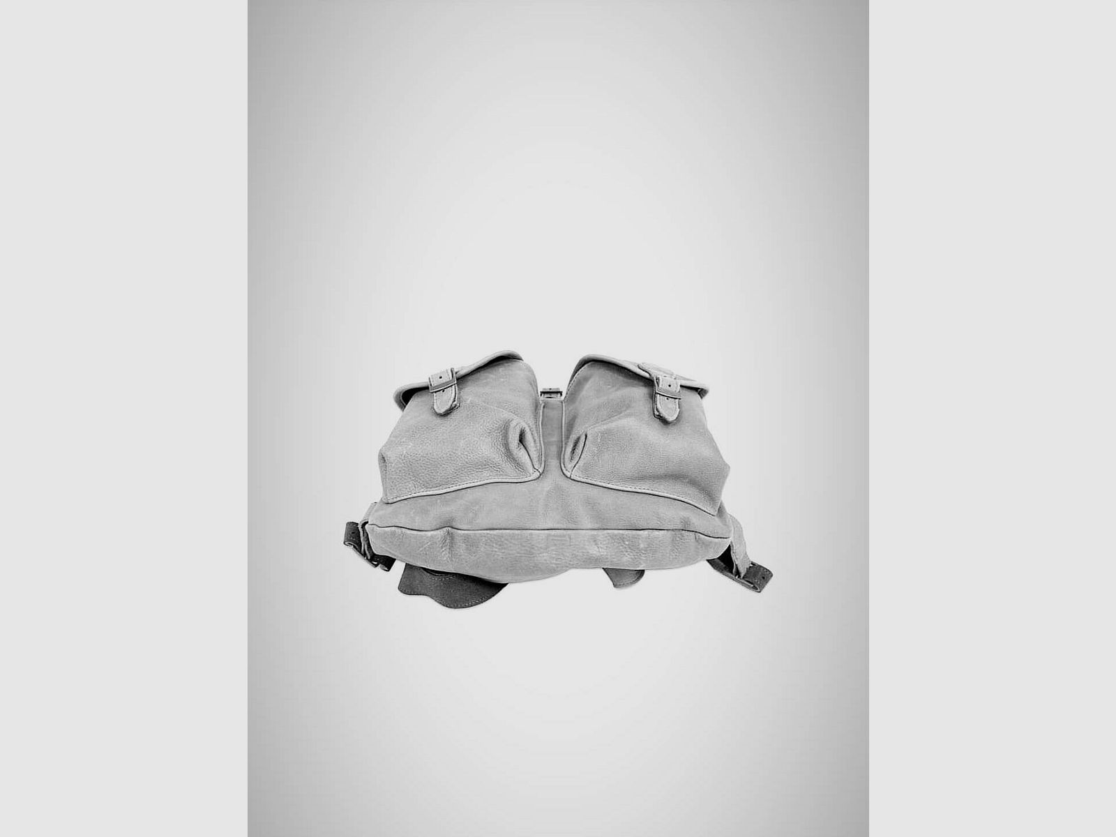 Sac à dos urbain en cuir, 2 poches, image 1 sur 2