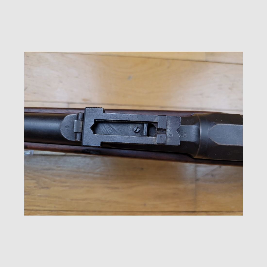 Bon fusil Gras modèle 1874 M80 « pur » – calibre 11mm Gras d&rsquo;origine – Manufacture de Châtellerault en 1881 – un des derniers – « Made in France » et petit Rochelais – non mono matricule – TBE +, image 13 sur 29