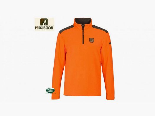PERCUSSION Maglia pile mezza zip Husky colore arancio 15153N