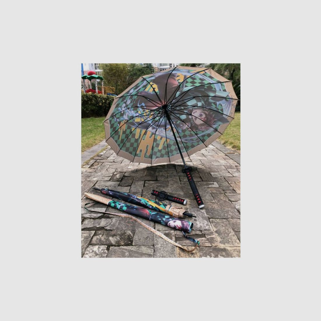 Katana parasol Demon Slayer Kamado Tanjirou