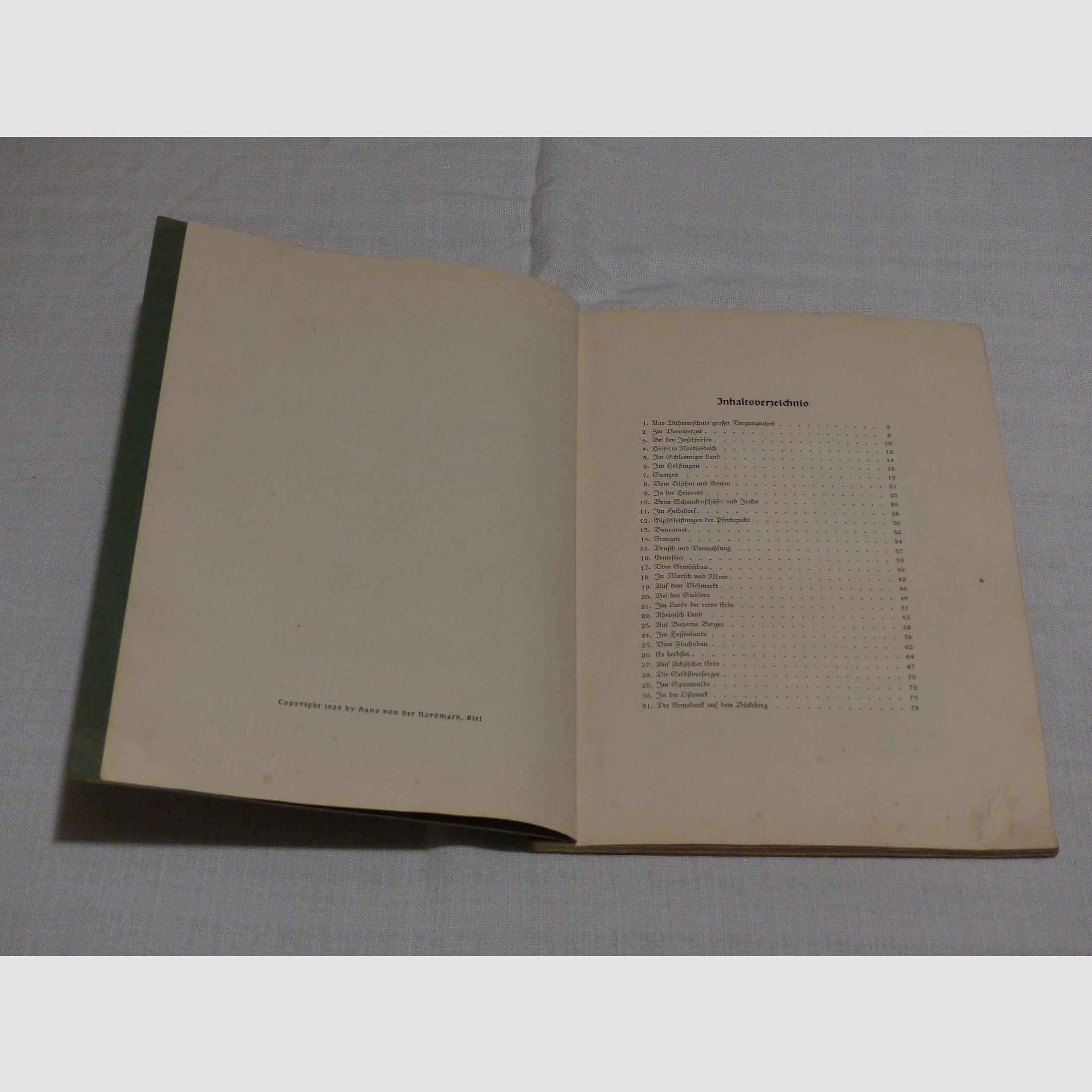 Complete sticker album on German soil 1935
