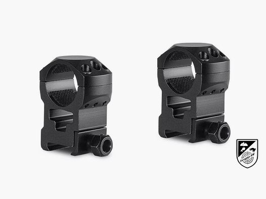 Hawke 24113 Montaggi a anello tattici 1 pollice 2 pezzi Weaver Extra Alto