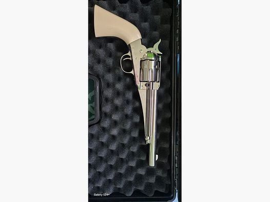 Remington 1875 CO2-Revolver Kal. 4,5 mm Diabolo/Stahl-BB nickel/Elfenbein-optik Vollmetall