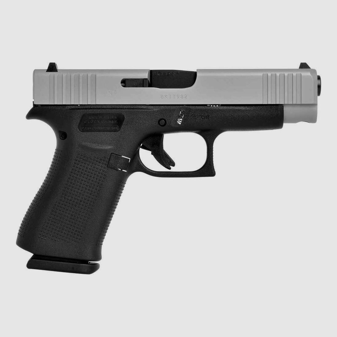 Glock	 Glock 48 silver slimeline 9mm Luger