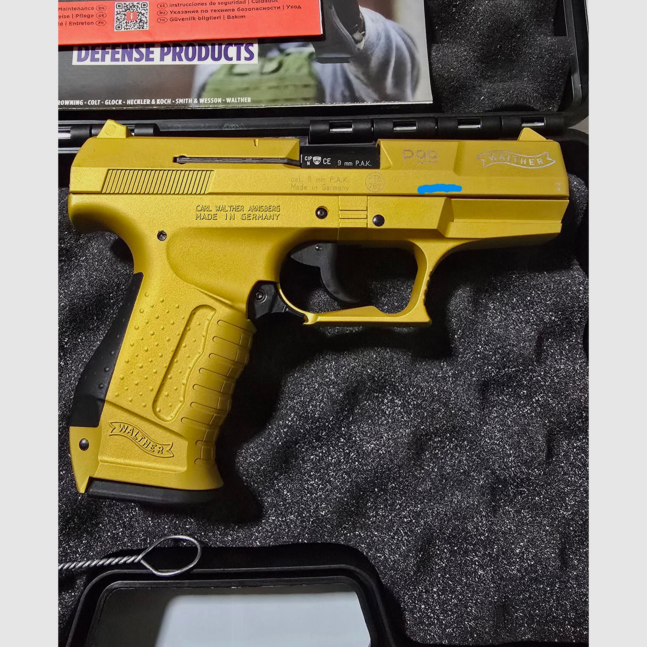 Walther P99 Gold Cerakote 9mm PAK Schreckschuss