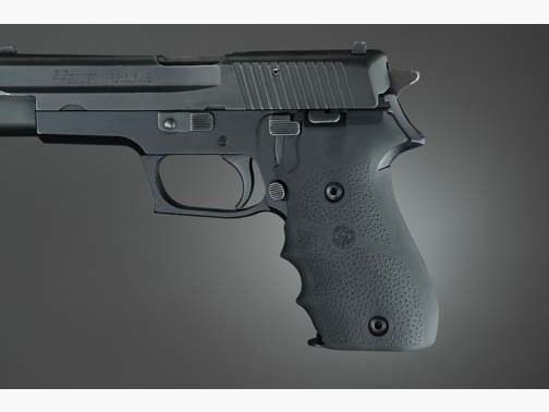 HOGUE Griffschalen f. SIG P220-1 Soft Rubber/Fingerrillen