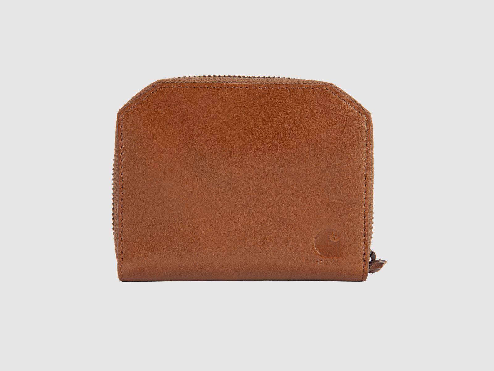Portafoglio Ibrido in Pelle Carhartt Donna Marrone Scuro