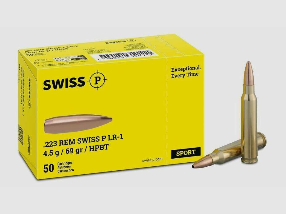 SWISS P .223 Rem HPBT 69grs / 4,5g