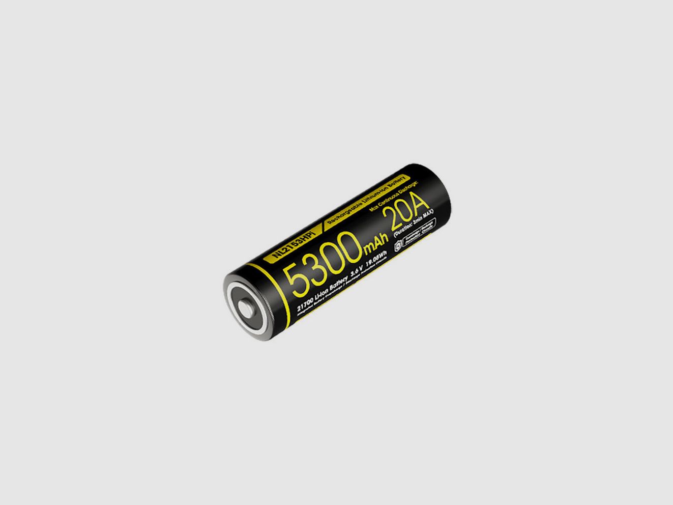 Accu Li-ion 21700 Hoge Prestaties - Capaciteit 5300mAh, afbeelding 3 van 3