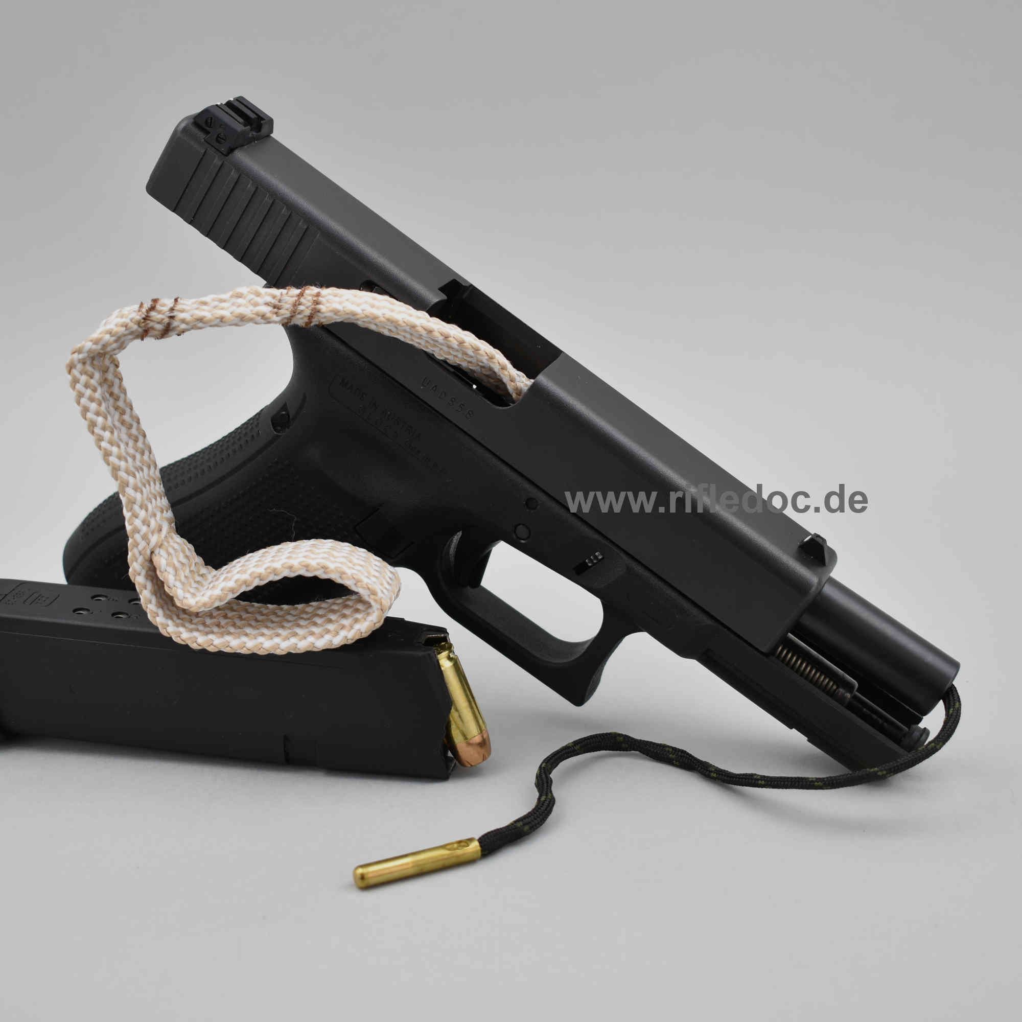 Pistooli 8 mm Cal .32  | Reinigungsschnur Kurzwaffe + Alu Dose
