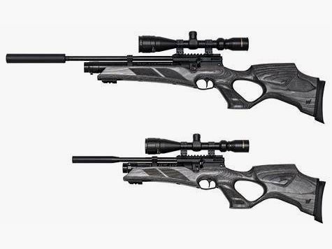 HW 110T grijs laminaatkolf met duimgat in 5,5mm 41 joule. incl. demper