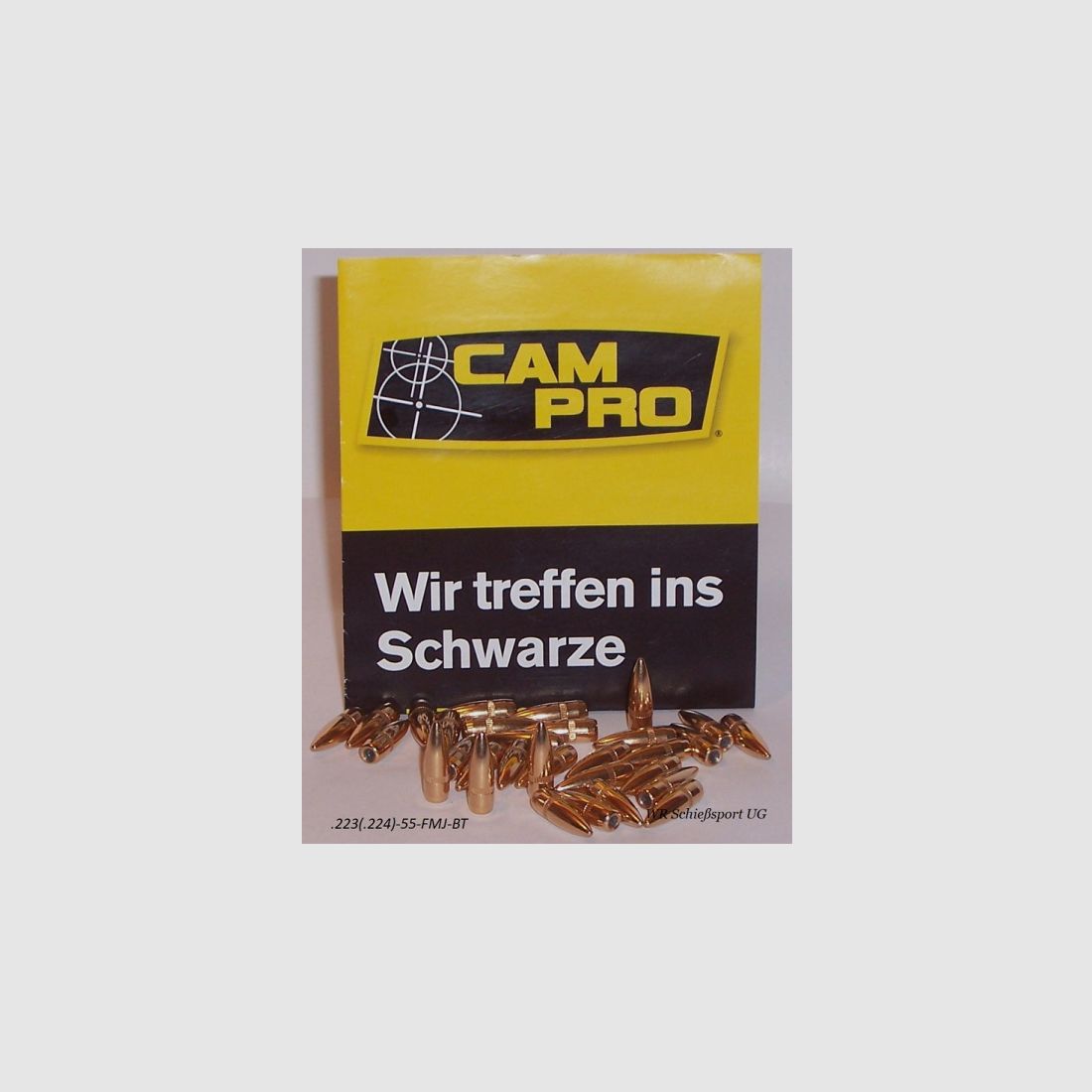 500 CAMPRO Geschosse .223(.224Dia.) - 55 - FMJ-BT- #CP-22355