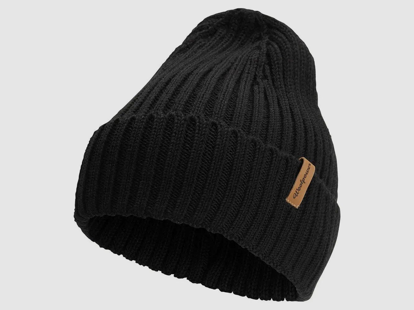 Woolpower Woolpower Beanie Rib schwarz