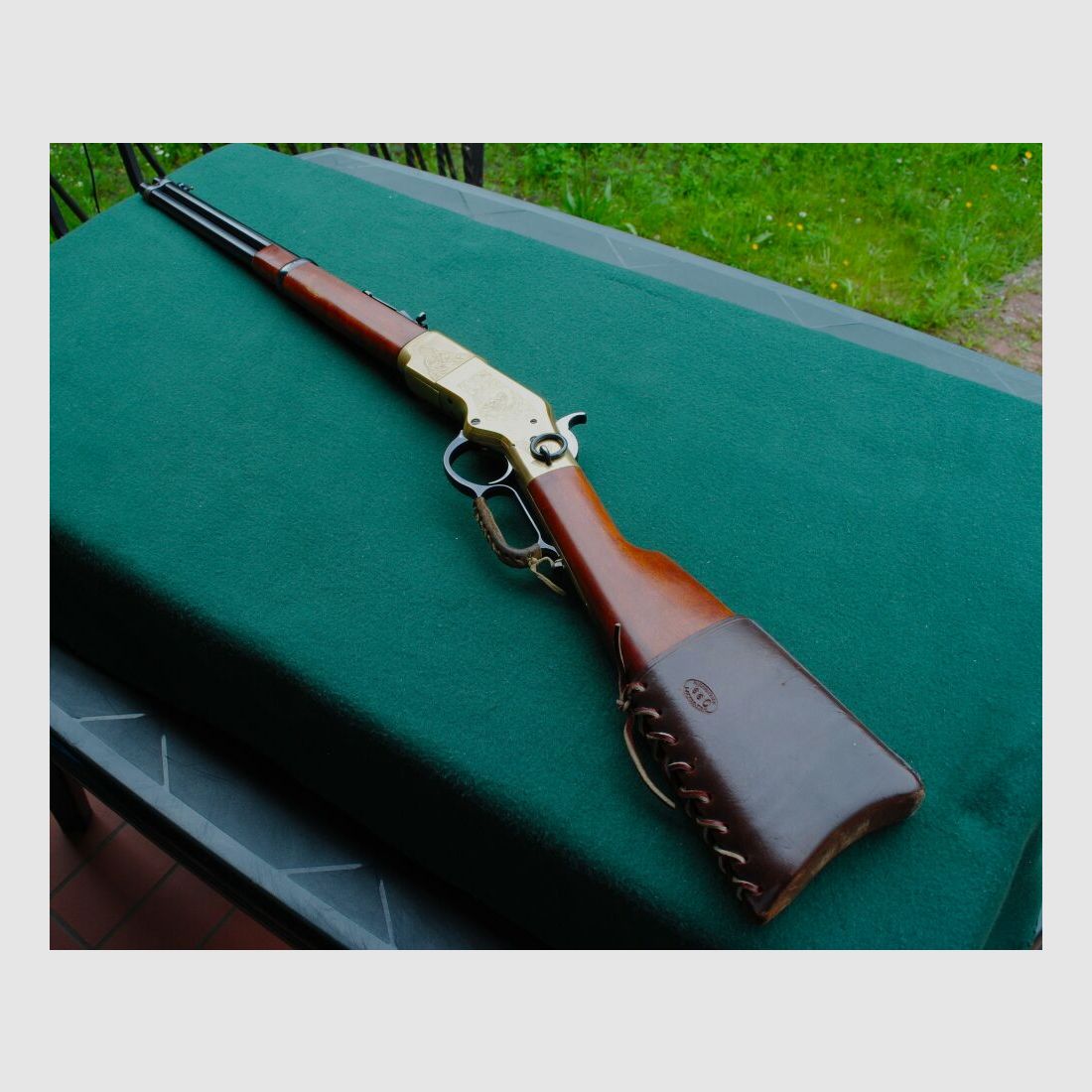 Win. 66 Carbine, Indian Head engraved, completely CAS overhauled