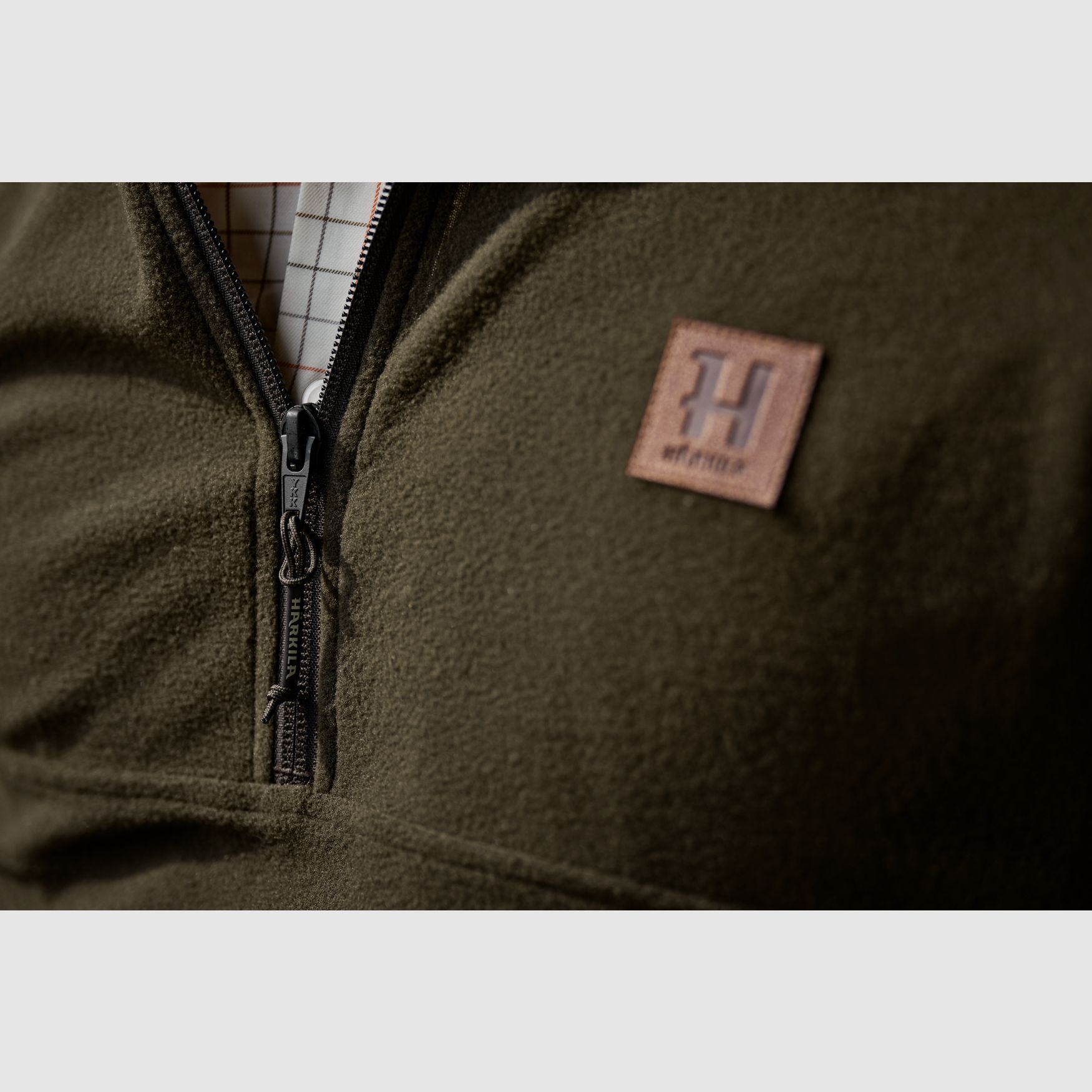 Härkila Fyrr pullover in pile – Willow Green, immagine 6 di 8