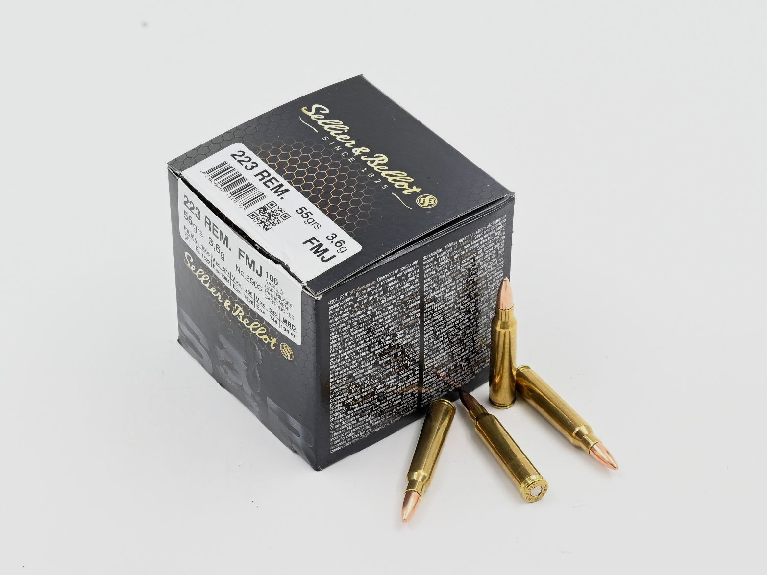 S + B, 223 Rem, FMJ, 55 gr., 100 pcs.