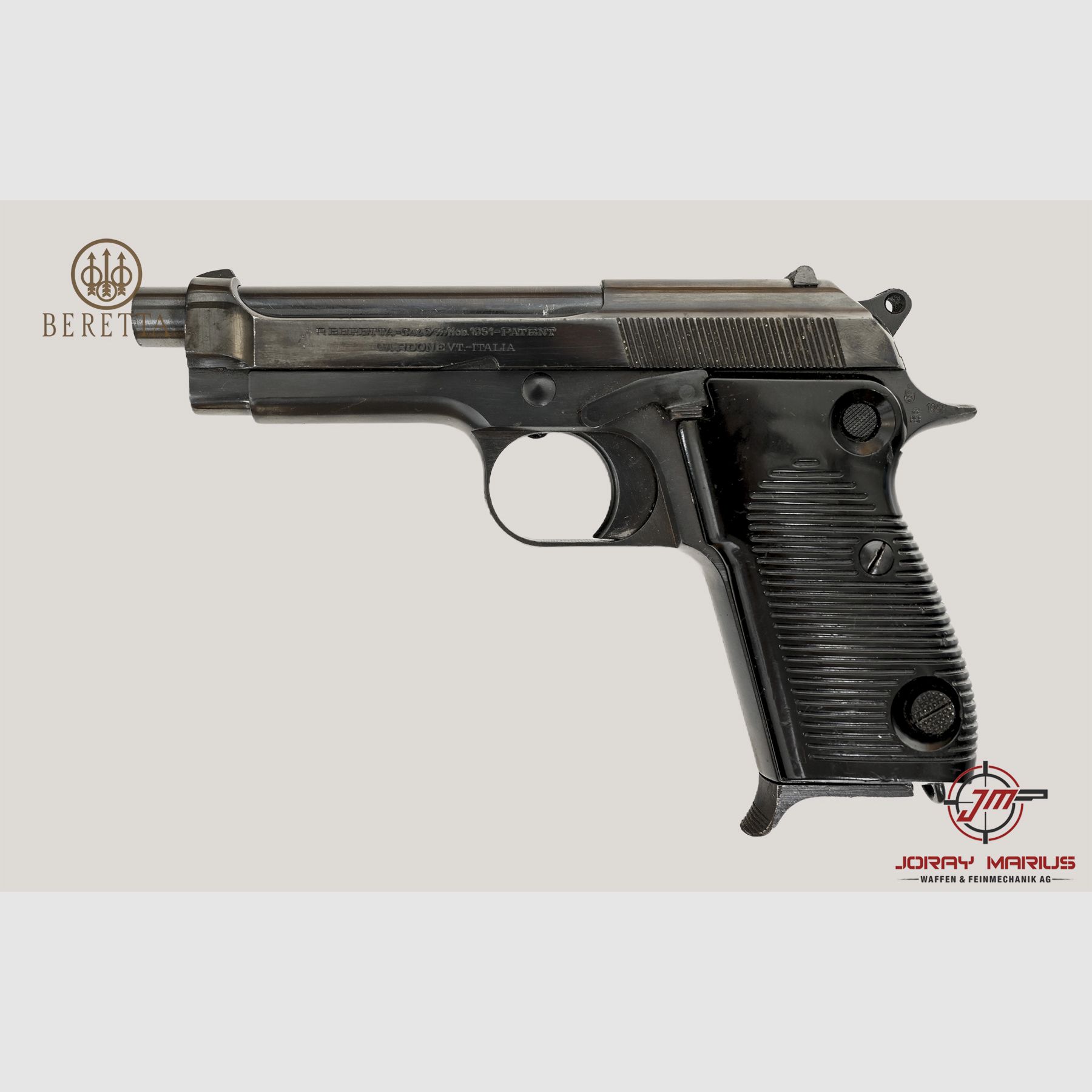 Pistolet Beretta Model 1951 9mm Para – variante à canon long, image 2 sur 2