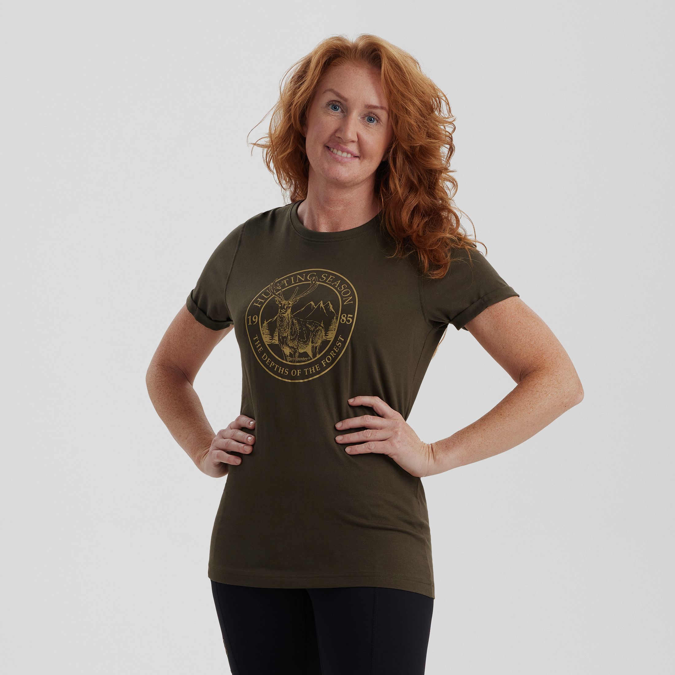 Lady Ella T-Shirt - Adventure Green – Kleidergröße Damen: 46