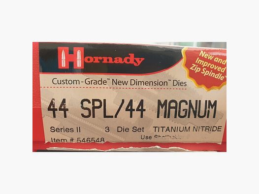 Matrizensatz Hornady Custom Grade für 44 Mag, 3-teilig incl Hülsenhalter