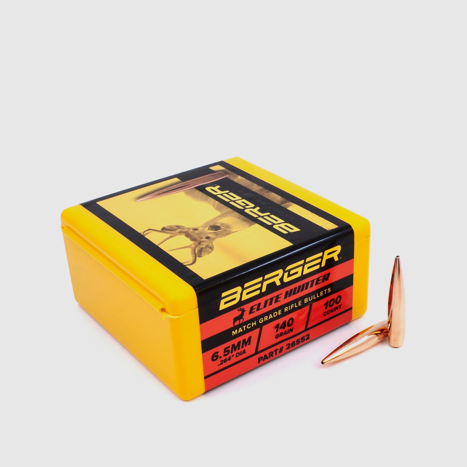 Berger Geschoss 6,5mm/.264 Elite Hunter 140GR 100 Stück