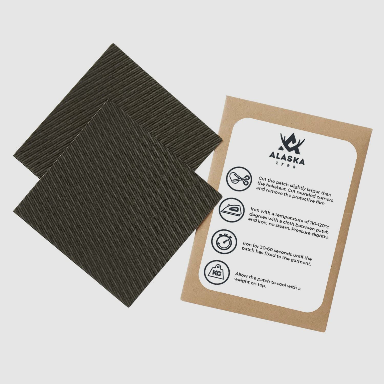 Alaska 1795 Alaska Brushed Repair Patch Solid Brown