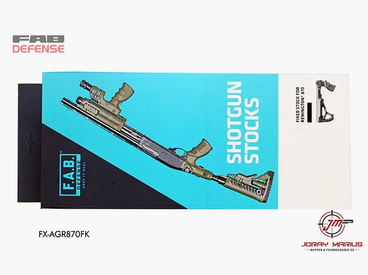 FAB Defense M4 stock with pistol grip for Remington 870 black
