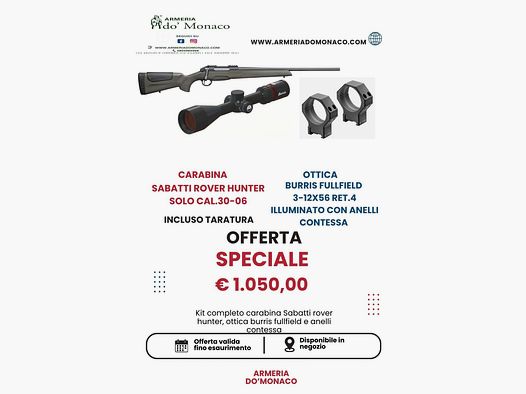 Sabatti Rover Hunter Kit cal.30-06