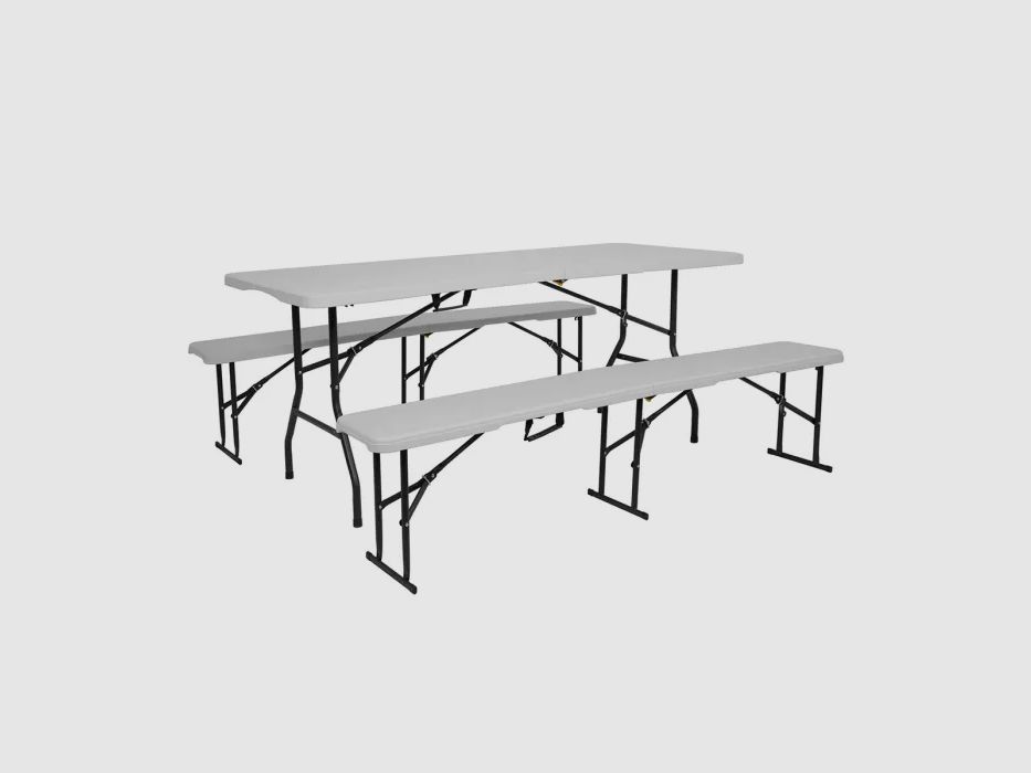 NC3404 Banco de Jardín Plegable de 183 cm en Blanco