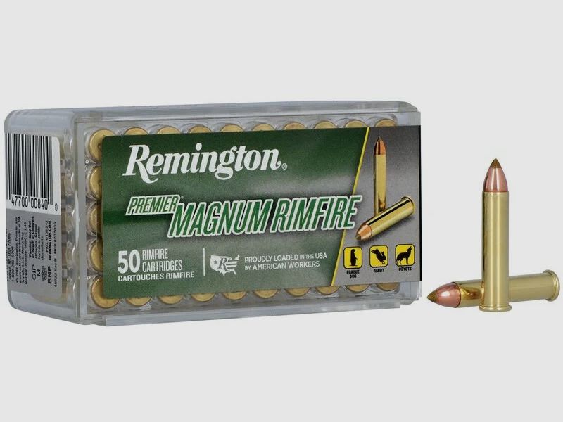 Remington Premier Magnum Rimfire .22 Win. Mag. 50GR Accutip-V 50 cartouches