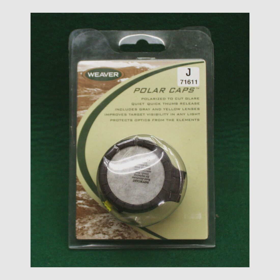 Cappuccio di protezione per lenti Weaver "J"
