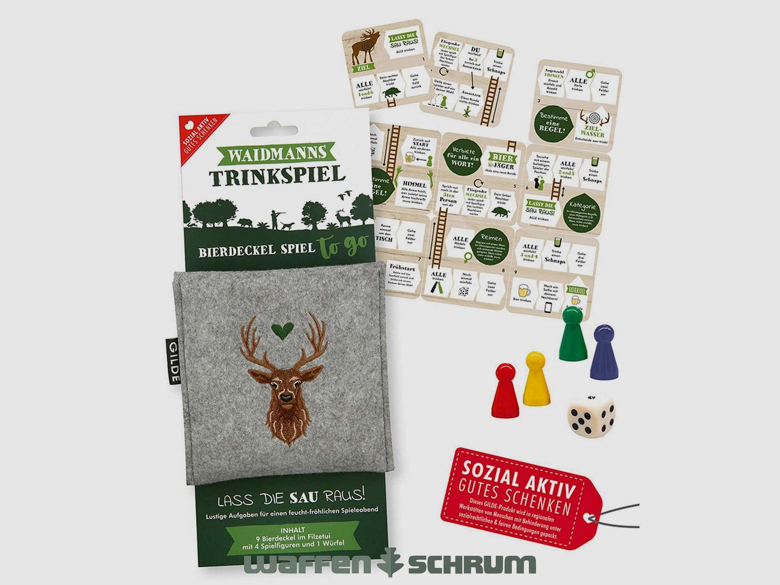 AKAH Bierdeckel Spiel To Go