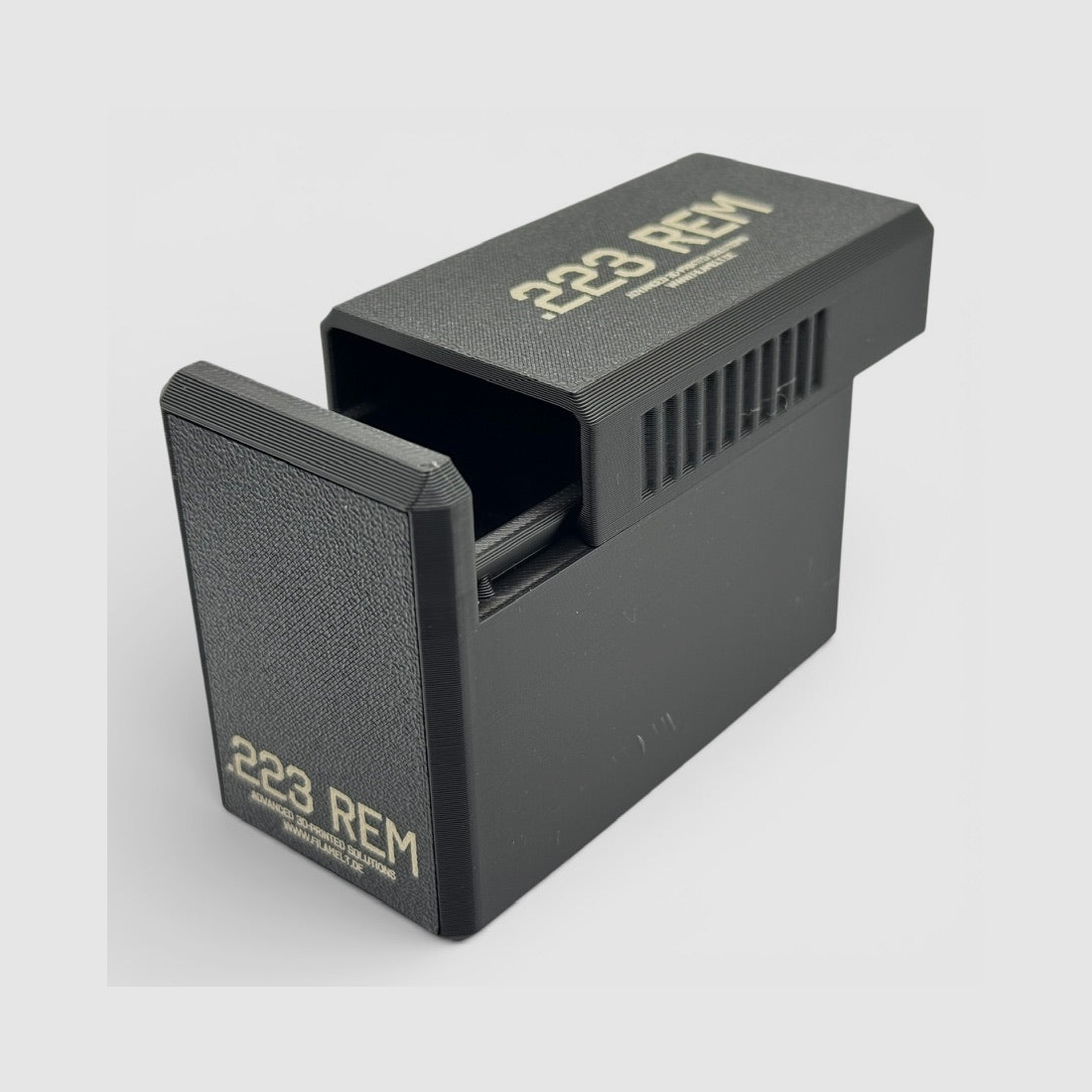 Filamelt Munitionsbox / .223 Remington / 5.56 / ‘Schiebedeckel’ / Patronenbox, Ammo Box