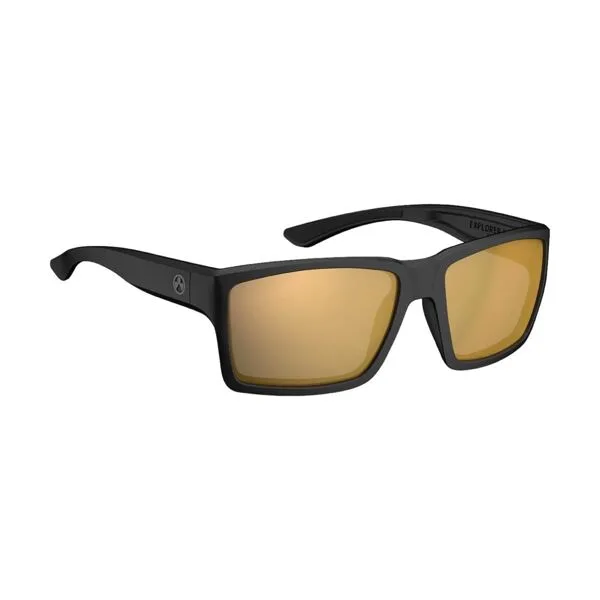 Magpul Explorer XL Lunettes, Polarisées – Monture Noire, Verre Bronze/Miroir Doré