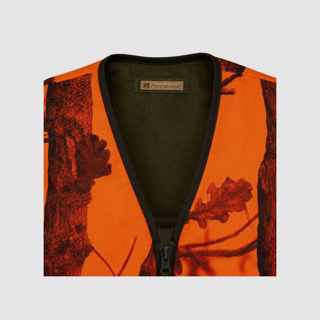 Wende-Weste Jagd khaki/orange M-4XL Percussion®, Bild 6 von 9