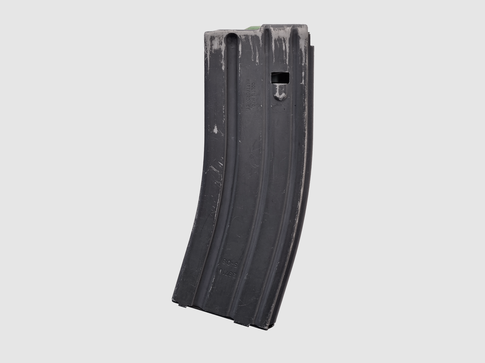 Chargeur AR15 en aluminium, 30 coups, élévateur vert – Colt