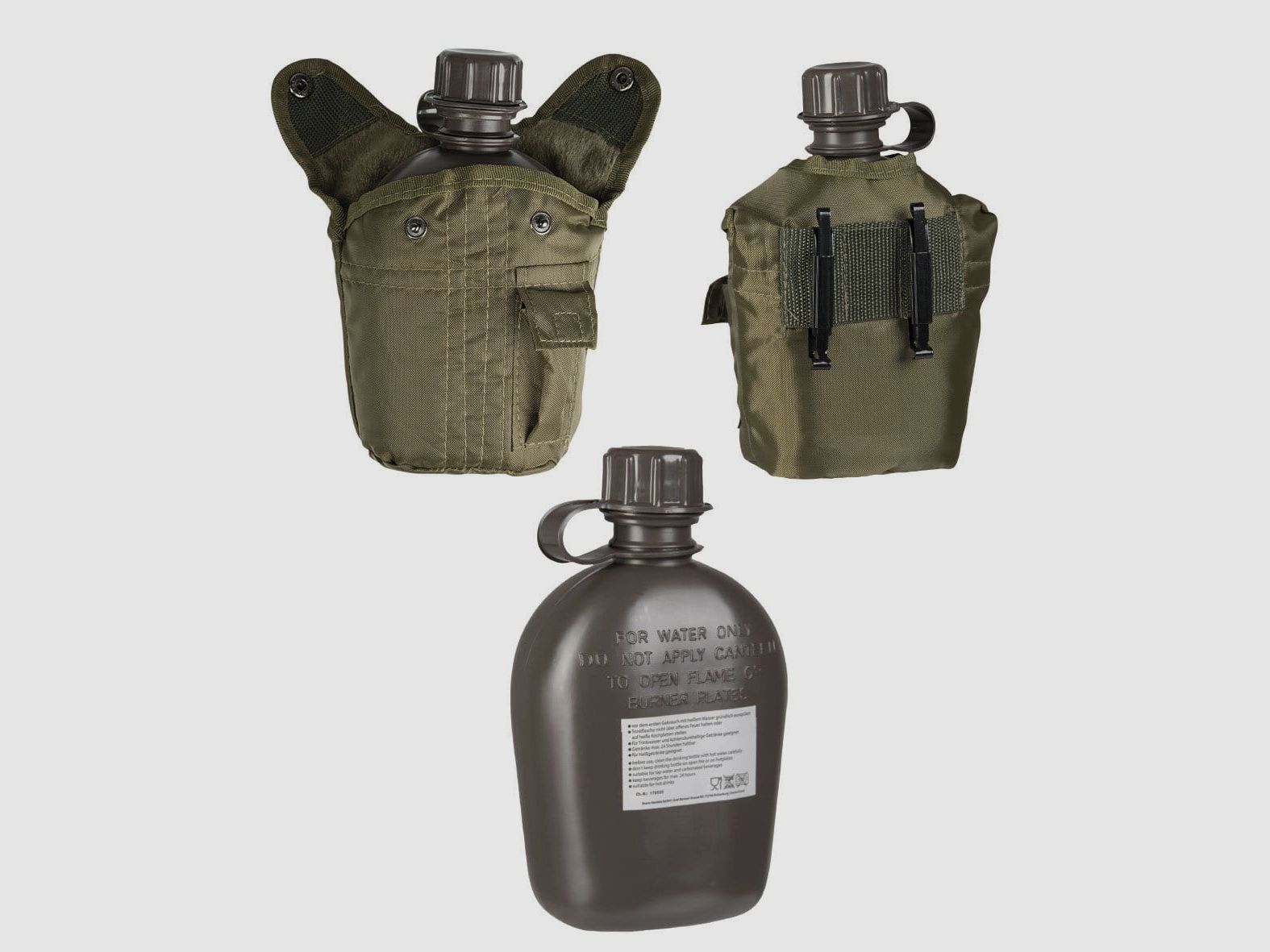 MIL-TEC US Borraccia con Copertura