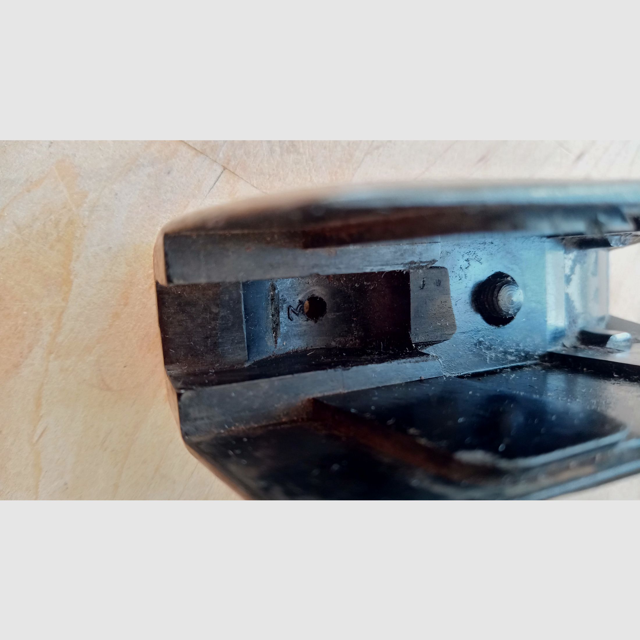 Black Bakelite grip panels for DDR police pistol-M including screw / Vintage grip for East German Makarov // 8 rounds PM 9x18