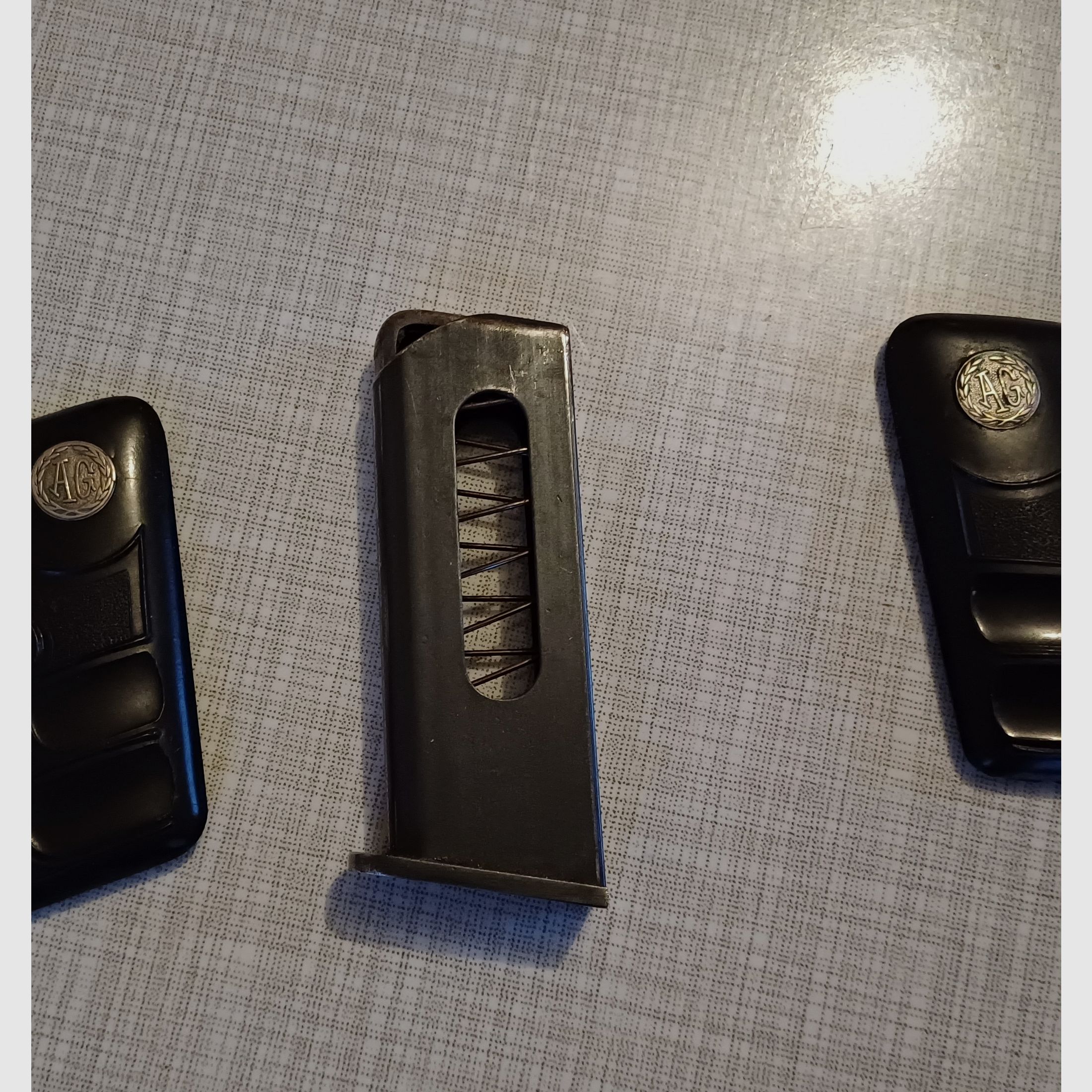 Galesi Brevette pistol 6.35mm magazine and grip panels