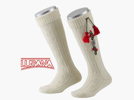 Lusana Calze per Bambini fino al Ginocchio in Crema (25)