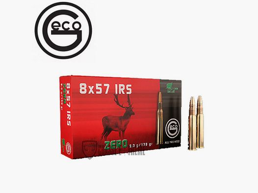 20 Patronen GECO Kal. 8x57 JRS 139gr ZERO