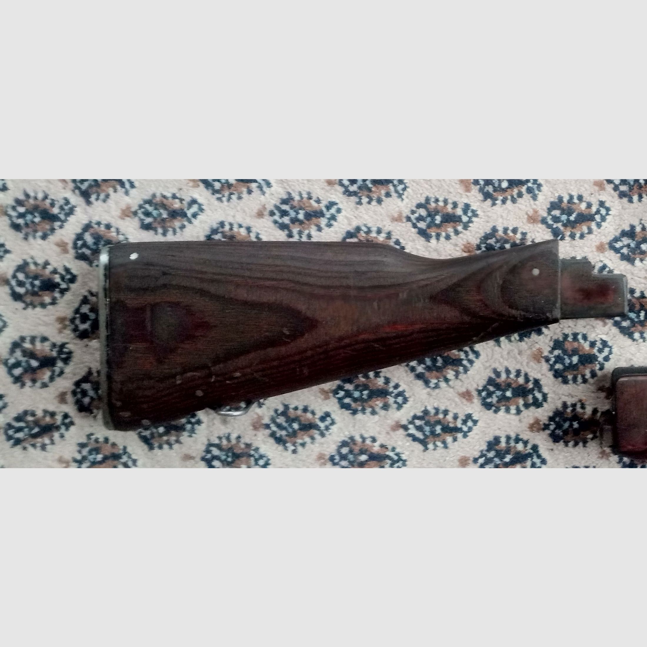 Classic AK fixed stock wood laminate dark brown / can also be fitted into Cybergun GSG Co2 AK47 // AKM & AK74 laminated wood stock