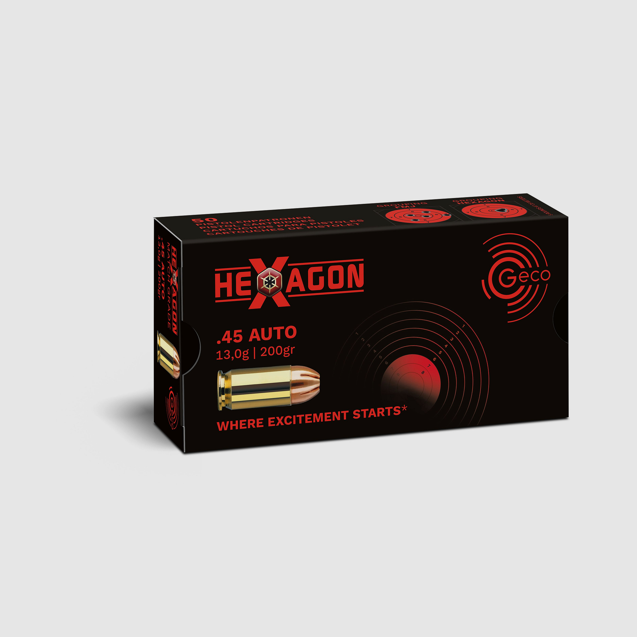 GECO .45ACP Hexagon 13,0g.
