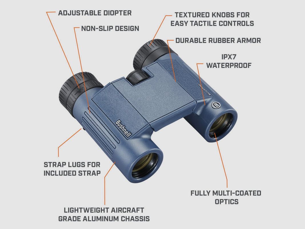 Bushnell H2O 12x25 binocolo impermeabile (binocolo), immagine 2 di 5